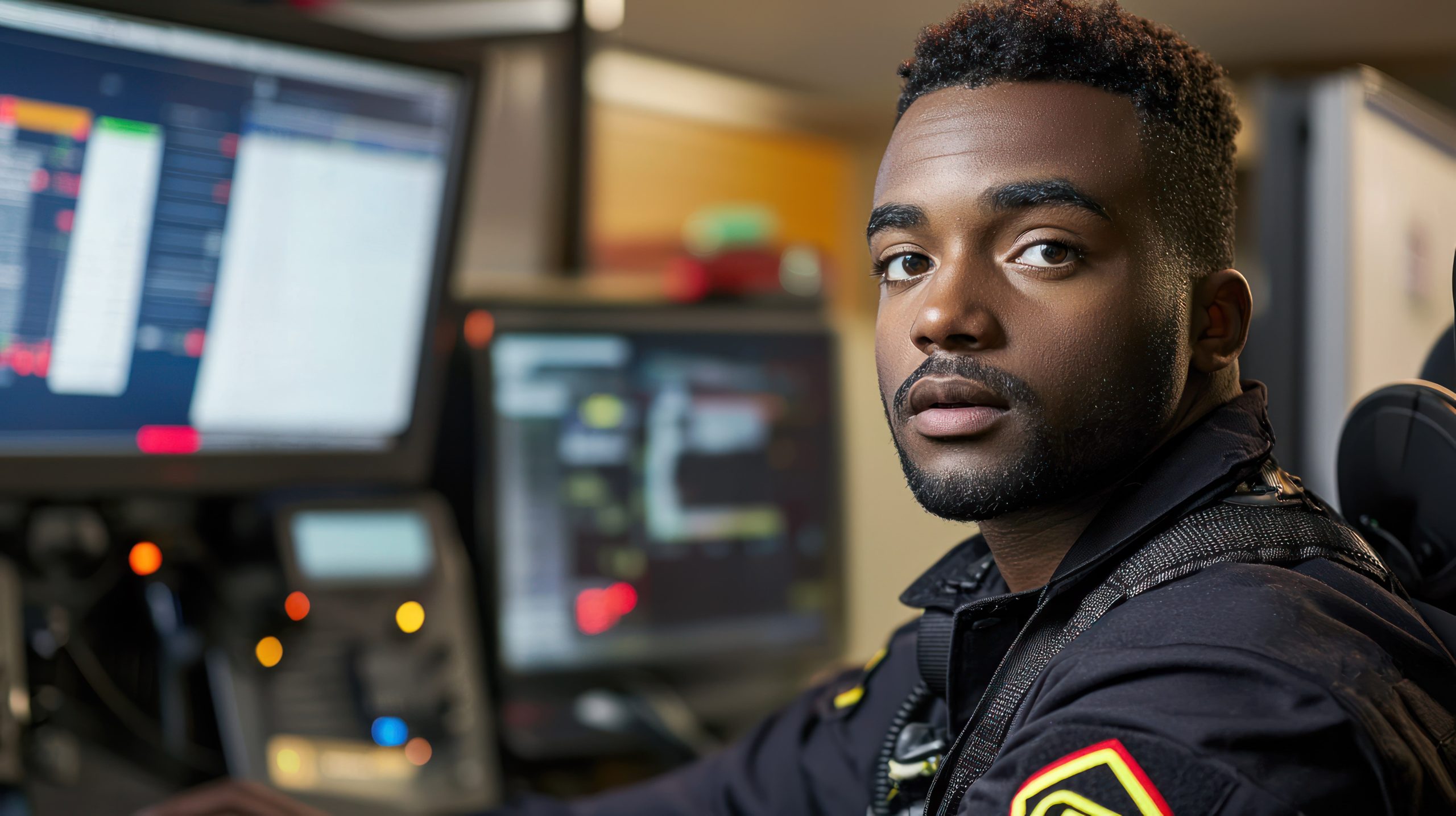 Criminal justice associate degree student studying law enforcement