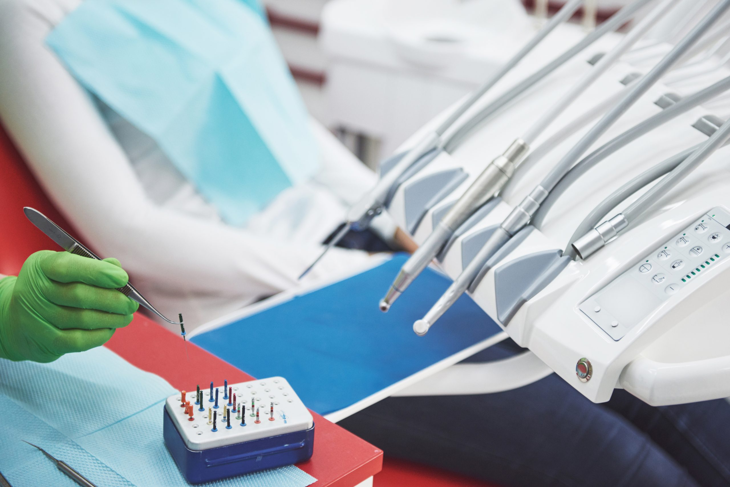 Dental assistant student in clinical training