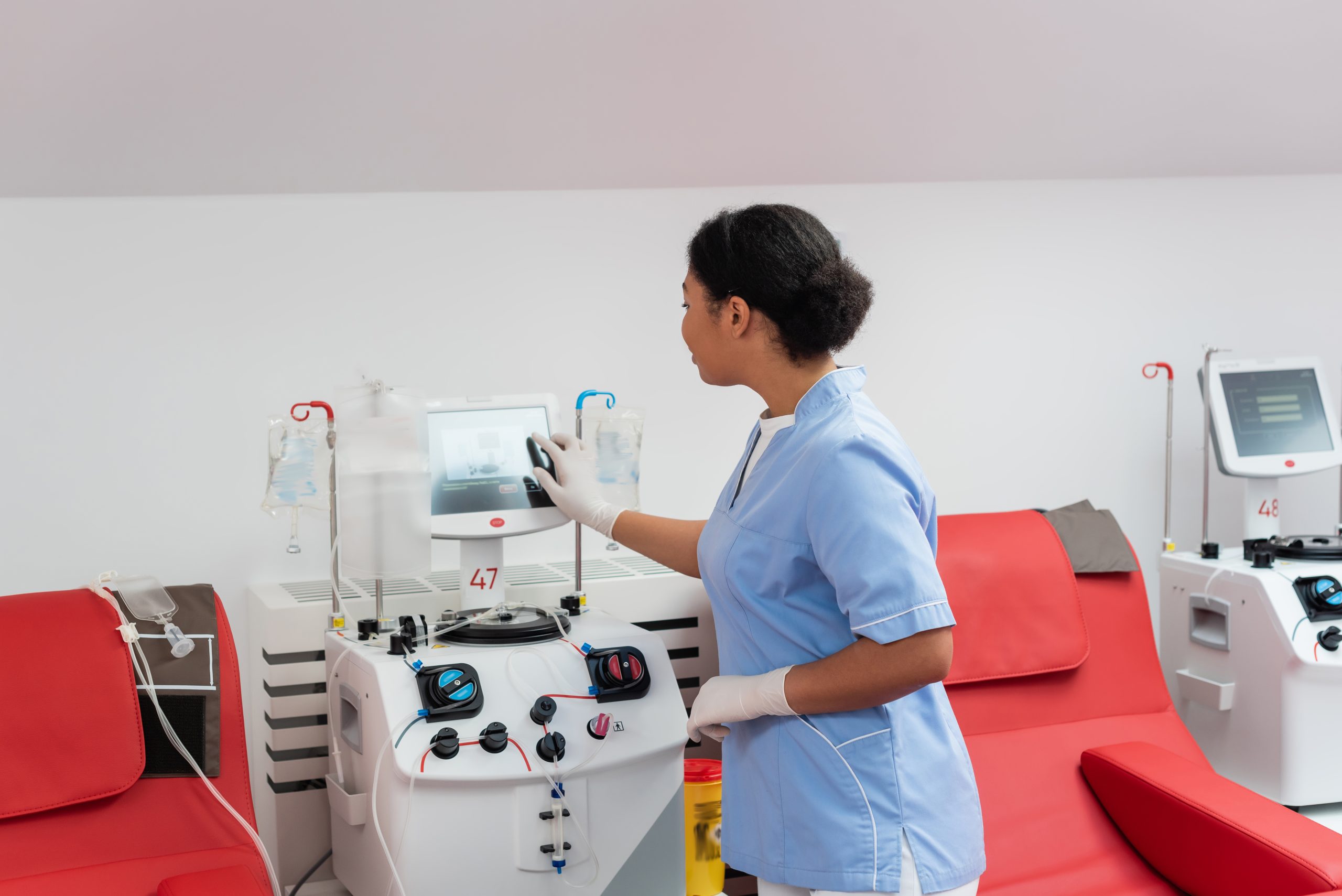 Dental assistant student in clinical training